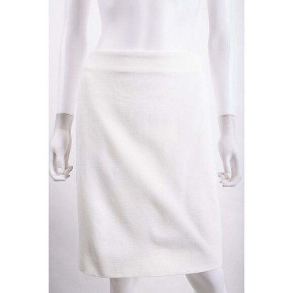 Akris Punto Dresses & Skirts - Akris Punto Womens Straight Skirt Stretch Sz 16 White Viscose NWT Lined